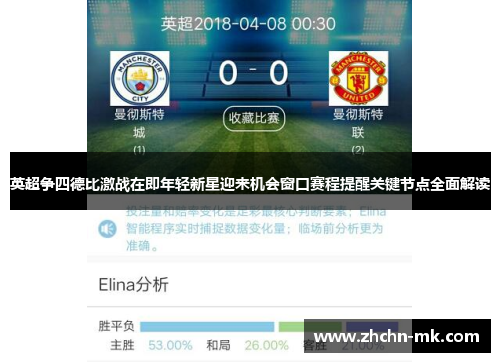 英超争四德比激战在即年轻新星迎来机会窗口赛程提醒关键节点全面解读 英超争四德比激战在即年轻新星迎来机会窗口赛程提醒关键节点全面解读